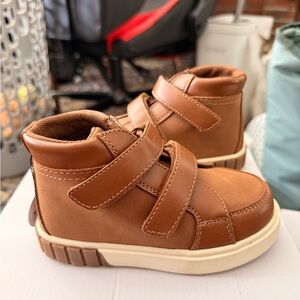 Jumping beans Brown Kids Boots with Velcro Straps